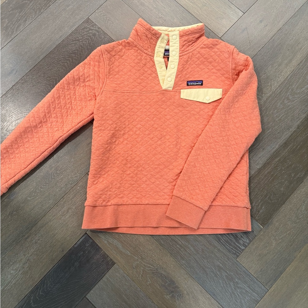 Patagonia Peach Quilted Pullover